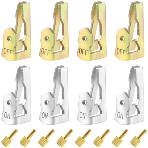 8 Pcs Time Switch Replacement Trippers Kit Timer Trippers Replacement Switch Kit for 156T1978A for T100 Series Timers Pool Timer On Off Clips Pool Timers Pins(4 ON /4 Off /8 Screws)