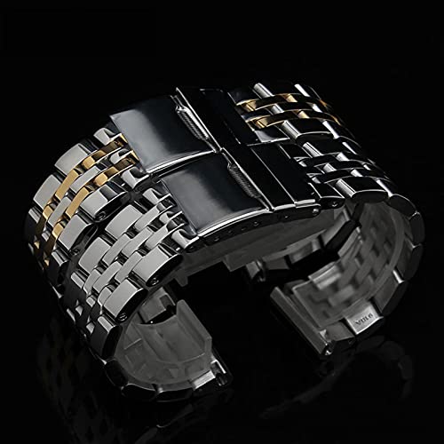 Bracelet montre acier rapide 24mm maillons pleins et robustes - 4