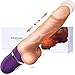 Big Powerful Thrusting Vibrator Dildo, Adult Sex Toys for Women Pleasure, EROCOME Auriga Rechargeable Silicone Clitorisl Vagina Stimulator Realistic Dilldo Massager