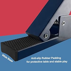 Ping Pong Net with Clamp Professional Table Tennis Net and Post Set Adjustable Training Practice Mesh Portable Grip Holder Clip Equipment Accessories for Indoor Outdoor Navy