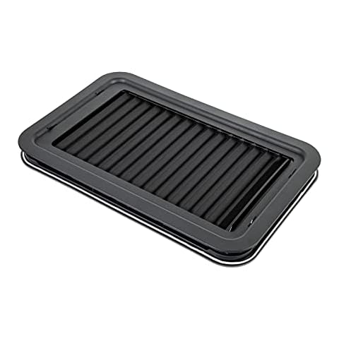 Lippert Components 806621 Thin Shade Complete Window Kit for RV Entry Doors, Black Cover
