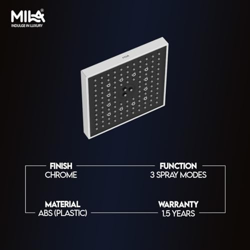 Image of SwitchFlow 3.0 Multi Function Shower Head | High Pressure 3 Spray Modes- Rain, Mist, Massage (Unique Dancing /Rolling Function) | ABS Chrome Finish | 20x20 cm Bathroom Shower