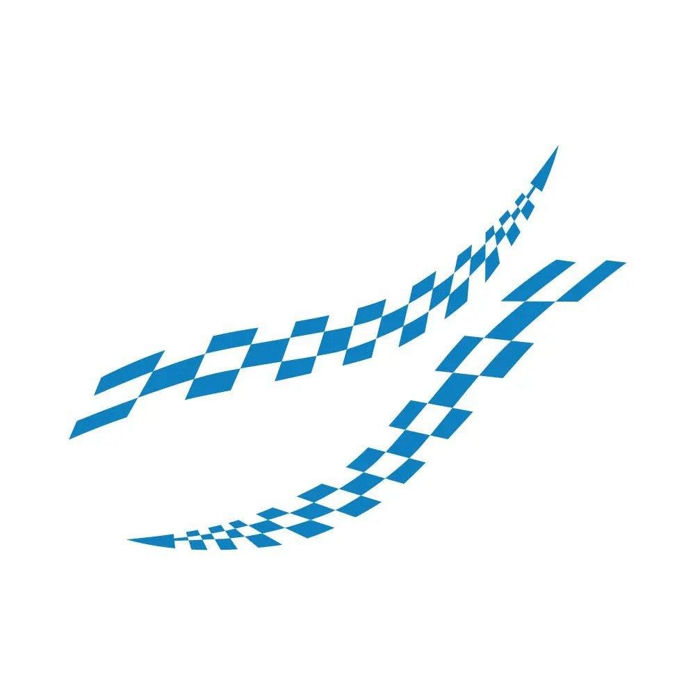 Bertdcx Glossy Blue Auto Accessory Van Body Side Stickers Auto Tuning Accessories Camper Rv Motorhome(Glossy Blue)
