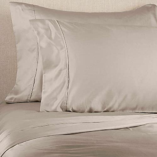 Brookstone BioSense 500-Thread-Count Tencel Standard/Queen Pillowcase Set in Khaki