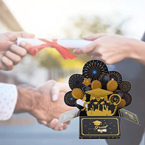 lanema 3D para cartão pop-up cartões de felicitações de formatura cartão de parabéns para faculdade