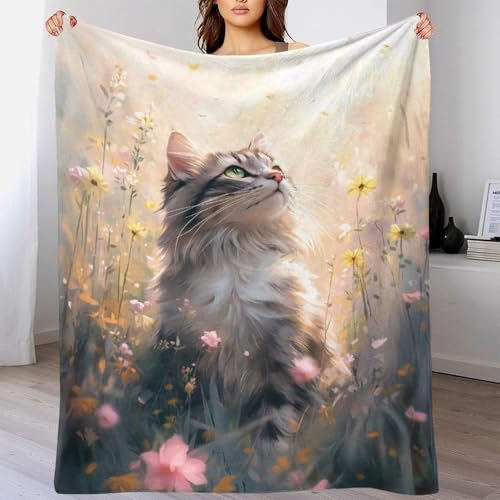 Jeté de canapé fleurs 3D plaid microfibre 150x200cm couverture - 4