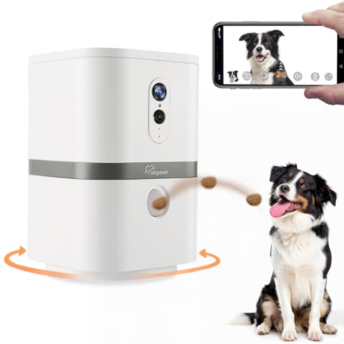 Image of Petalk AI II Dog Camera Automatic Treat Dispenser, 5G WiFi Pet Camera with 180 Pan Full-Room View