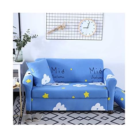 WUFANGFF Slipcover White Cloud Pattern Sofa Cloth Slipcover Couch Covers Sofa Furniture Protector,3Seat Cover