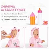 Aolso Magiczna butelka, 2 sztuki, lalki dla niemowląt, buteleczki na mleko ze smoczkiem, akcesoria dla lalek, symulowane karmienie lalek dla niemowląt – płyn znika podczas przechylania