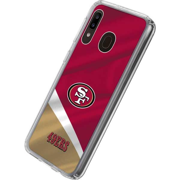 Skinit Clear Phone Case Compatible with Galaxy A20 - Officially Licensed NFL San Francisco 49ers Design