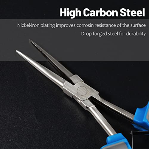 Image of SPEEDWOX 7 Inches Long Reach Needle Nose Pliers with Serrated Jaw