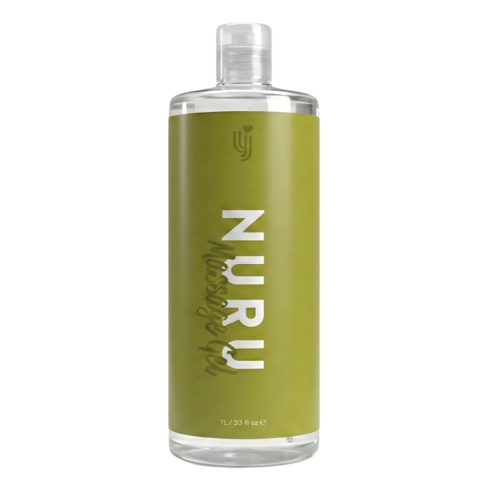 Gel de masaje Nuru 1L, Gel de masaje Nuru concentrado, Rinde, 2L, Gel de terapia de masaje Nuru, Gel de masaje de cuerpo a cuerpo, Aceite de masaje íntimo, Aceite de masaje para una cita nocturnal