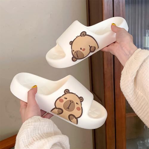 Image of Men's and Women's Capybara Slides,Cute Capybara Slippers for Indoor Outdoor,Non Slip Quick Drying Shower Shoes,Comfort Cloud Slides Sandals
