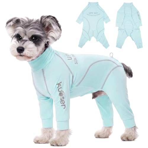 Kuoser Dog Cooling Shirt, UPF 50+ UV Protection Dog Shirts,Blue XS
