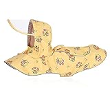 UVTQSSP Reflective Dog Raincoat with Adjustable Hooded and Hook & Loop, Waterproof Slicker, Lightwei