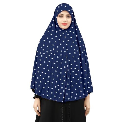 Women’s Printed Hijab | Black Modest Headscarf with White Floral Print | Lightweight Breathable Islamic Hijab for Daily Wear-picture-28
