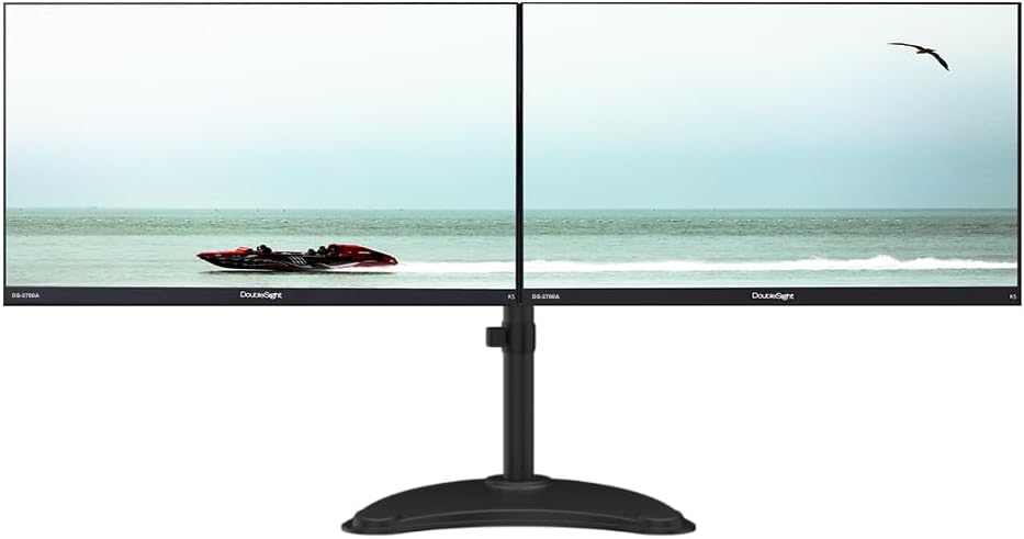 KS Doublesight Displays 2 Full HD 27” Monitors Dual Monitor Stand (1920 x 1080), 75Hz (2700A)