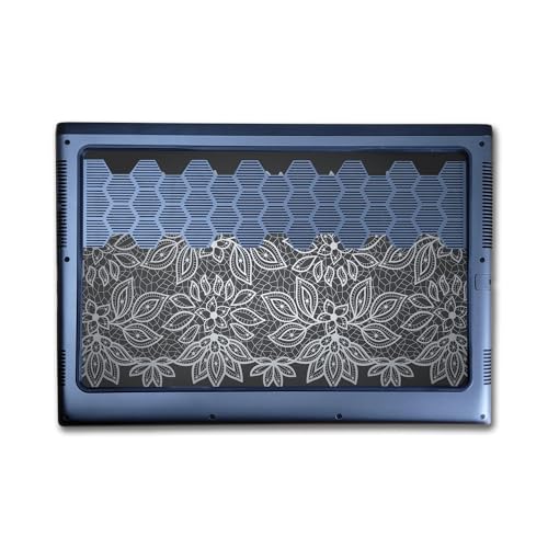 Image of Laptop Skin Compatible with Alienware M16 R2 (2024) - Floral Lace - Premium 3M Vinyl Protective Wrap Decal Cover - Easy to Apply | Crafted in The USA by MightySkins