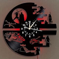 Decorative Vinyl Wall Clock with 12 Inches,Science Fiction Film Themed Clocks, Vinyl Records Wall photo Decorative Vinyl Wall Clock with 12 Inches,Science Fiction Film Themed Clocks, Vinyl Records Wall