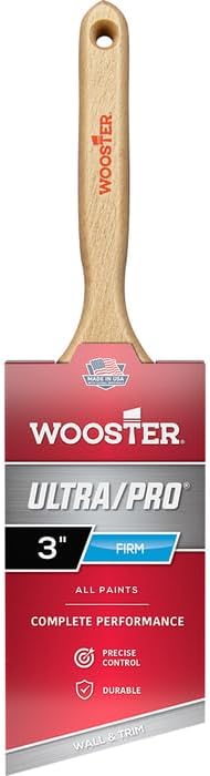 12‐Pack of 3 Wooster Brush Company 4174 Ultra/Pro Firm Angled Bristle Sash Handle Paint Brush