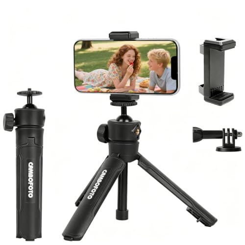 CAMBOFOTO M16 Mini Tripod – Phone, GoPro & Action Camera | 4-in-1 Creator