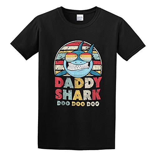 Doctor Li Daddy Shark Summer Letter Printed Dad O-Neck 100% Cotton Short Sleeve Unisex T-Shirt XL