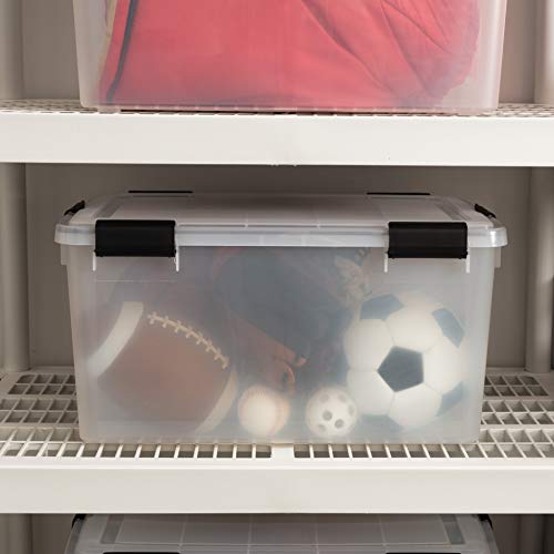 Image of IRIS USA WeatherPro Storage Box, 62 Quart - Clear (110550)