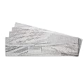 Tic Tac Tiles 4-Sheets Peel and Stick Self Adhesive Removable Stick On Kitchen Backsplash Bathroom 3D Stone Tiles (Sand Grey)
