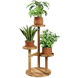 Bamworld Holz Blumentreppe 01-3 mit 3 Ebenen