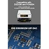 Topping D10s HiFi USB DAC - ES9038Q2M DAC XMOS XU208 PCM384kHz DSD256 Hi-Res Audio Desktop Decoder for PC Black