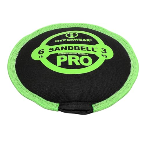 Product Image of the Hyperwear SandBell® PRO – Premium Soft Sandbag Weight (6 lb – Green)