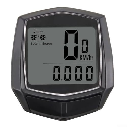 Velocímetro inalámbrico para bicicleta con pantalla LCD impermeable para un seguimiento preciso de velocidad, distancia, velocidad media y tiempo de conducción
