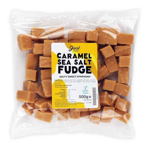 Image of Just Treats Caramel & Sea Salt Fudge (500g Share Bag)