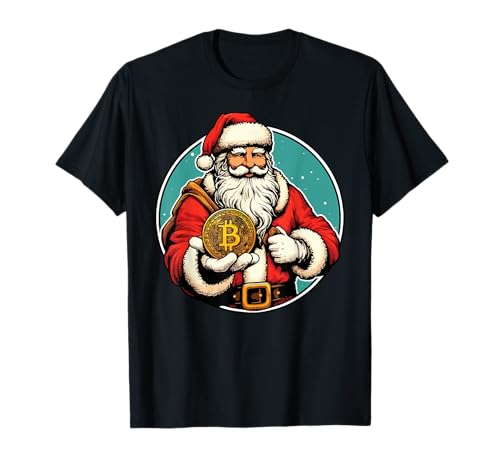 Père Noël Bitcoin Christmas Crypto T-Shirt