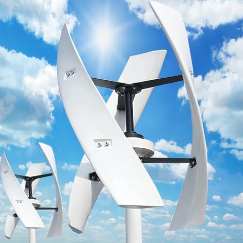 Kit generatore Eolico con regolatore di Carica, generatore di energia per Turbine Verticali, apparecchiature elettriche, generatore Eolico da 20000 W, Kit generatore Eolico Verticale a 3 Pal