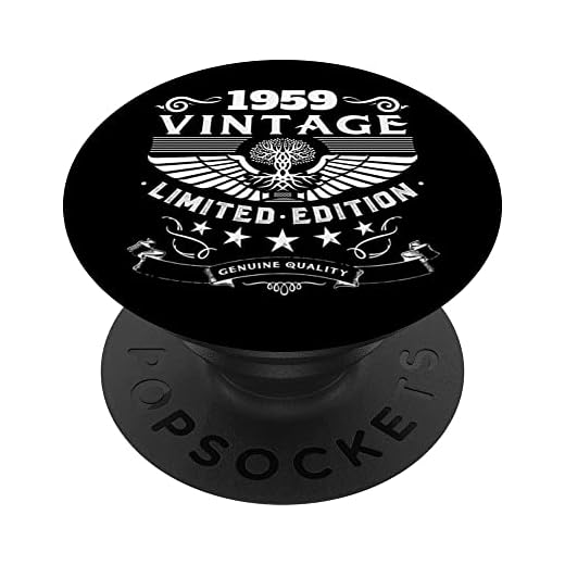 Retro 1959 cumpleaños Popsocket divertido 1959 cumpleaños regalos 1959 PopSockets PopGrip Intercambiable