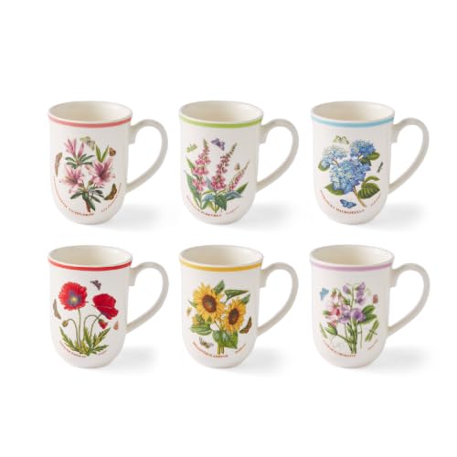 Set de 6 mugs Portmeirion Botanic Garden Meadow Tulip 11 oz miniatura 1