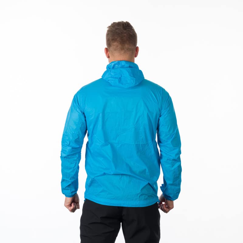 NORTHFINDER Chaqueta impermeable para hombre, empaquetable, multideporte, para bicicleta, ultraligera, para correr, senderismo, montañismo, ropa deportiva, chaqueta NORTHCOVER, azul, XXL