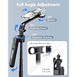 UBeesize 70'' Auto Face Tracking Tripod 360° Rotation with Stand, Phone Tripod with Fill Light, Selfie Stick & Phone Stand for Recording, Vlog/Live Stream/Video/TikTok, Compatible with iPhone/Android - Image 4