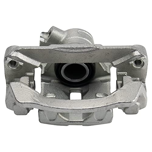 Image of TRQ Rear Driver and Passenger Side Brake Caliper Set 2 Piece Caliper Brackets Hardware for 09-13 Subaru Forester 08-11 Impreza 2.5i 08-11 Impreza Outback Sport 08-14 WRX 15-19 WRX