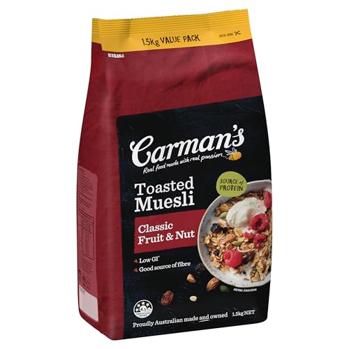 Carman's Muesli Toasted Classic Fruit and Nut 1.5kg