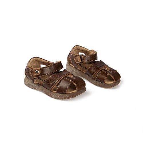 The Doll Maker Snap Closed-Toe Leather Sandal4