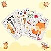 30Pack Make A Woodland Creatures Stickers - Party Supplies for Baby Showers & Birthdays, Includes Fox, Owl, Bear, Squirrel, Deer, Raccoon #5