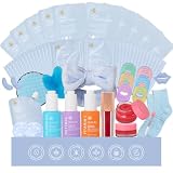 55 Pcs Mothers Day Gift for Mom, Face Sheet Masks Gift Basket Set for Women, Hydrating Skin Care for Her, Home Spa Basket Gift Set, Face Serum, Christmas, Birthday, Anniversary