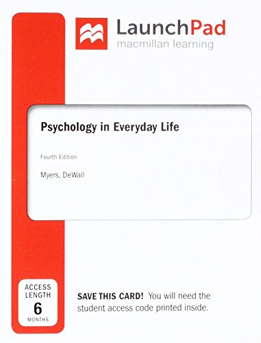 Psychology in Everyday Life 4e & Launchpad for ... 1319114512 Book Cover