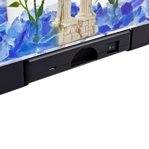 Tetra LED Half Moon Aquarium Kit, 1.1 Gallons, Small, Clear Plastic Fish Tank With Curved Front, Easy Feeding And Movable, Energy-Efficient LEDs Ideal For Bettas Great As Desk Aquarium - Image 6