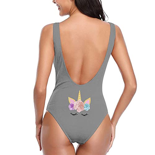 C-shop Unicorns Bloem Regenboog Eendelig Badpak Vrouwen Eendelig Badpak Watersportkleding - Image 4