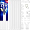 Cord Cover Raceway Kit, 157" Cable Cover Channel, Paintable Cord Concealer System Cable Hider, Cord Wires, Hiding Wall Mount TV Powers Cords in Home Office, 10X L15.7in X W0.95in X 0.55in