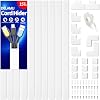 Delamu Ocultador de Cables, 157 pulg Cubiertas para Cables en Pared, Cubiertas de Cable Premium para Cables, Ocultadores de Cable para TV, Kit de Canaleta para Cables, W0.95 H0.55in, Blanco 2