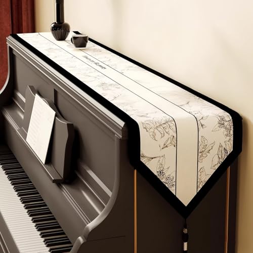 Chemin de piano droit lavable en machine tapis antidérapant sol